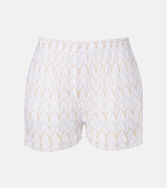 Shorts in maglia traforata in lamé | Missoni