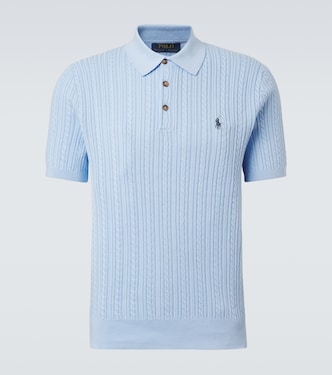 Cable-knit cotton polo sweater | Polo Ralph Lauren