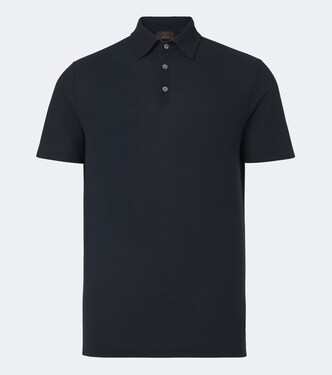 Cotton jersey polo shirt | Slowear
