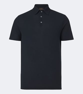Cotton jersey polo shirt | Slowear