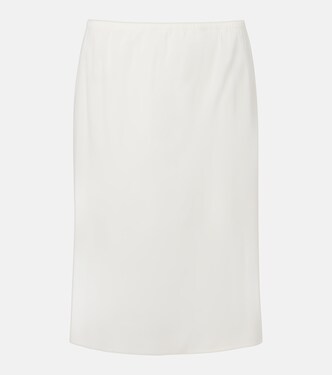 Ivera silk-blend chiffon midi skirt | The Row
