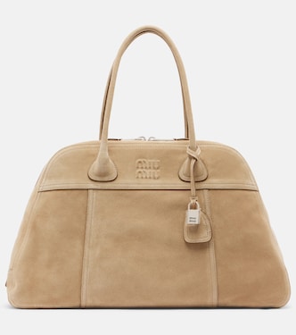 Vivant Large suede bowling bag | Miu Miu