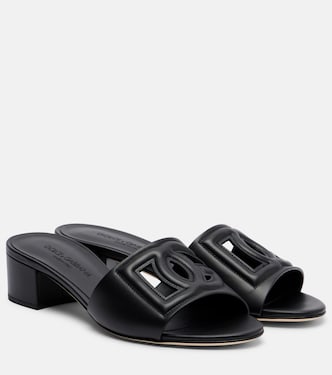 DG leather mules | Dolce&Gabbana