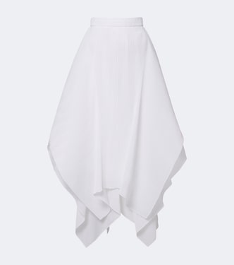 Pleated asymmetric midi skirt | JW Anderson