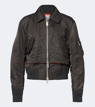 Layered technical bomber jacket | Sacai