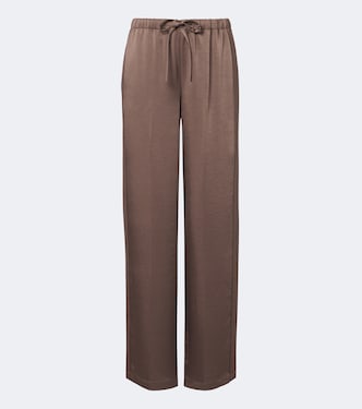 Crêpe wide-leg pants | Vince