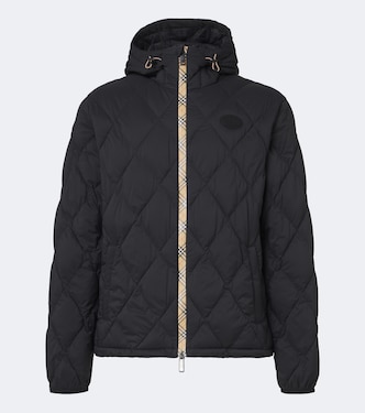 Burberry Check hooded quilted jacket | Burberry