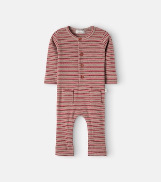 Baby Goose striped ribbed-knit onesie | 1 + in the Family