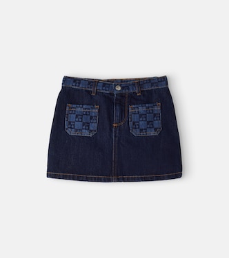 Tison printed denim skirt | Bonpoint
