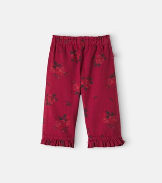 Baby floral cotton twill pants | Cozmo