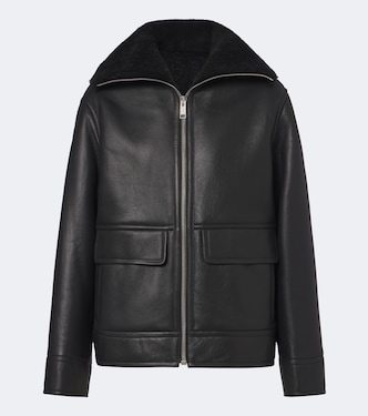 Jacke aus Leder mit Shearling | Yves Salomon