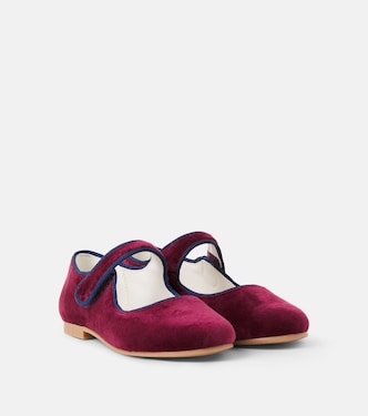 Velvet Mary Jane flats | La Coqueta