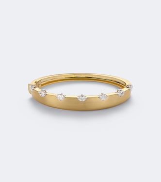 Armreif ME aus 18kt Gelbgold mit Diamanten | Nikos Koulis
