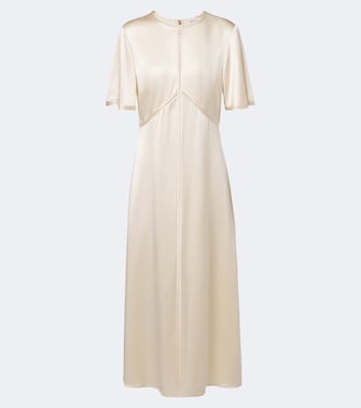 Aura silk satin midi dress | Joseph