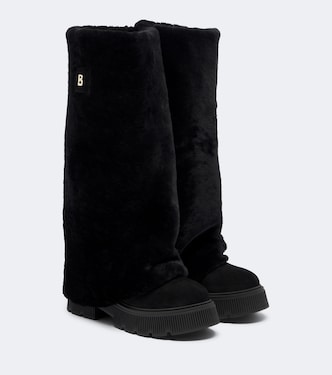 Turin shearling and suede knee-high boots | Bogner