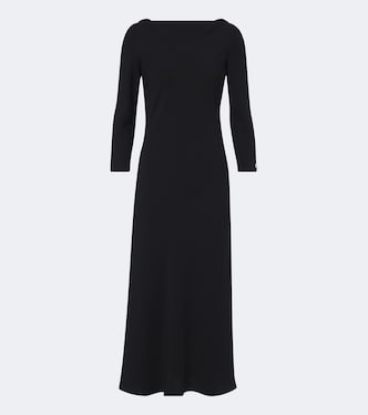 Open-back crêpe midi dress | Prada