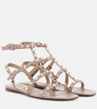 Valentino Garavani Rockstud leather sandals | Valentino Garavani