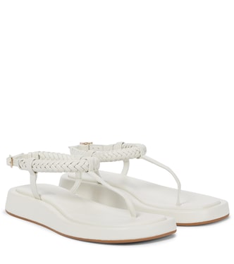 GIA/RHW Rosie 3 leather thong sandals | Gia Borghini