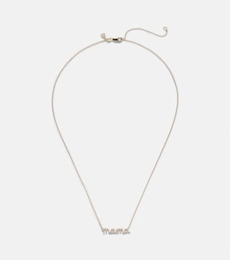 Collier Mama en or jaune 14 ct et diamants | Sydney Evan