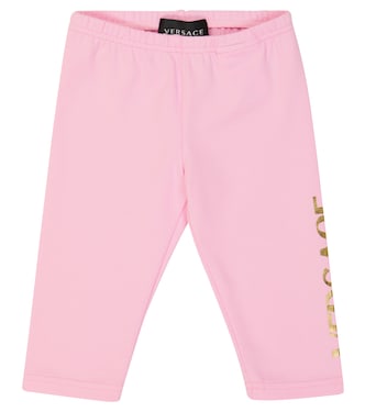 Baby cotton-blend leggings | Versace Kids