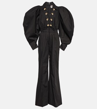 Puffed-sleeve jumpsuit | Elie Saab