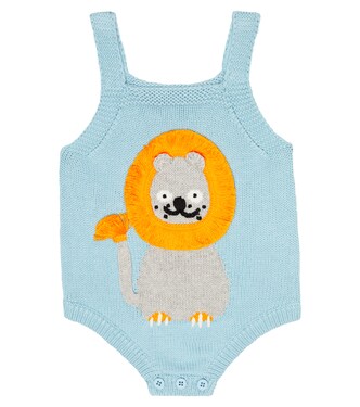 Baby intarsia cotton-blend bodysuit | Stella McCartney Kids