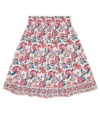 Gonna midi in cotone Annetta con stampa | Louise Misha