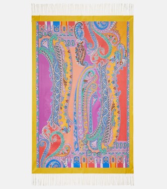 Spugna paisley cotton blanket | Etro