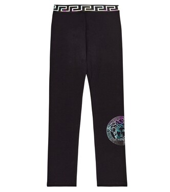 Leggings Medusa Greca de algodón | Versace Kids