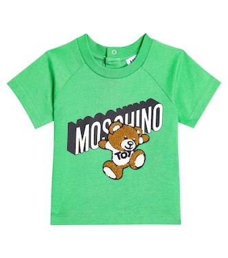 Baby printed cotton jersey T-shirt | Moschino Kids