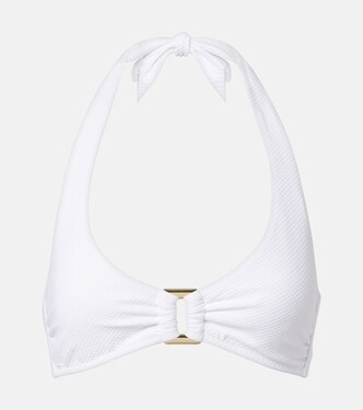 Milos halterneck bikini top | Heidi Klein