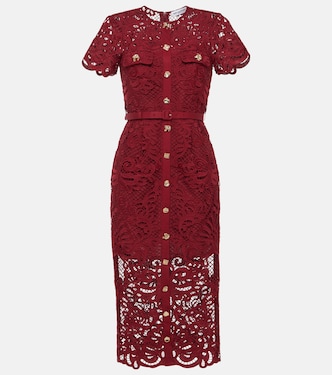 Lace midi dress | Self-Portrait