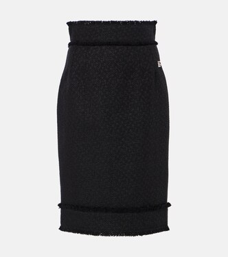 Wool-blend tweed pencil skirt | Dolce&Gabbana