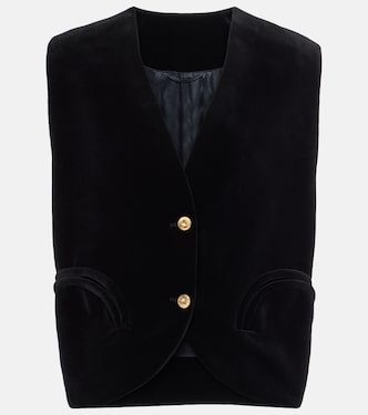 Gliss cotton velvet vest | Blazé Milano