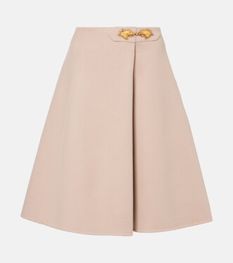 Wool and cashmere midi skirt | Valentino