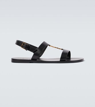 Cassandre leather sandals | Saint Laurent