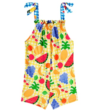 Picnic printed cotton romper | Fábula