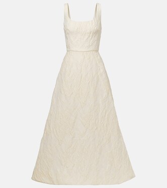 Floral jacquard gown | Monique Lhuillier