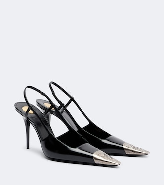 Slingback-Pumps Jeanne 90 aus Leder | Saint Laurent