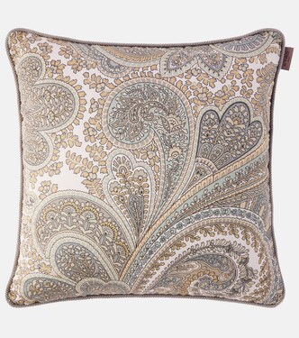 Giano paisley cotton cushion | Etro