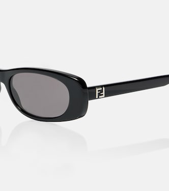 FF Squared oval sunglasses in black - Fendi | Mytheresa