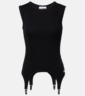 Ribbed-knit cotton jersey tank top | Jean Paul Gaultier