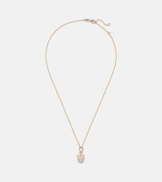 Protection Fine Belcher 18kt gold necklace with diamonds | FoundRae