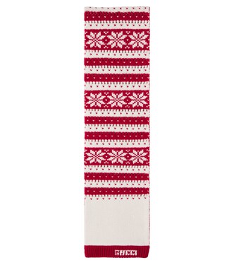Fair Isle wool scarf | Gucci Kids
