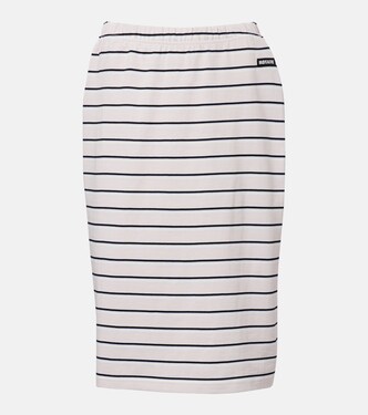 Sasseline striped cotton jersey pencil skirt | Rotate