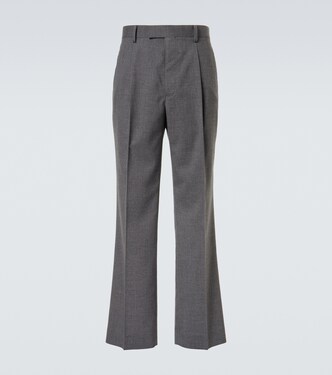 Cashmere poplin wide-leg pants | Auralee