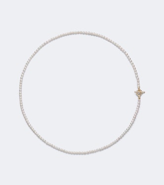 Collier Pearl Classics Petite en or 18 ct, perles d'eau douce et diamants | David Yurman