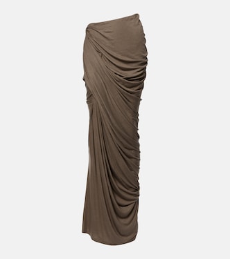 Draped jersey maxi skirt | Entire Studios