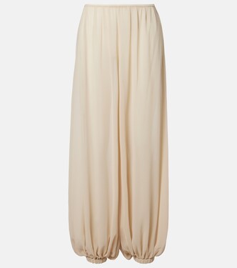 Pantalon ballon Mio en crêpe transparent | The Frankie Shop
