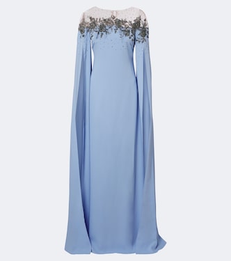 Embellished crêpe gown | Carolina Herrera